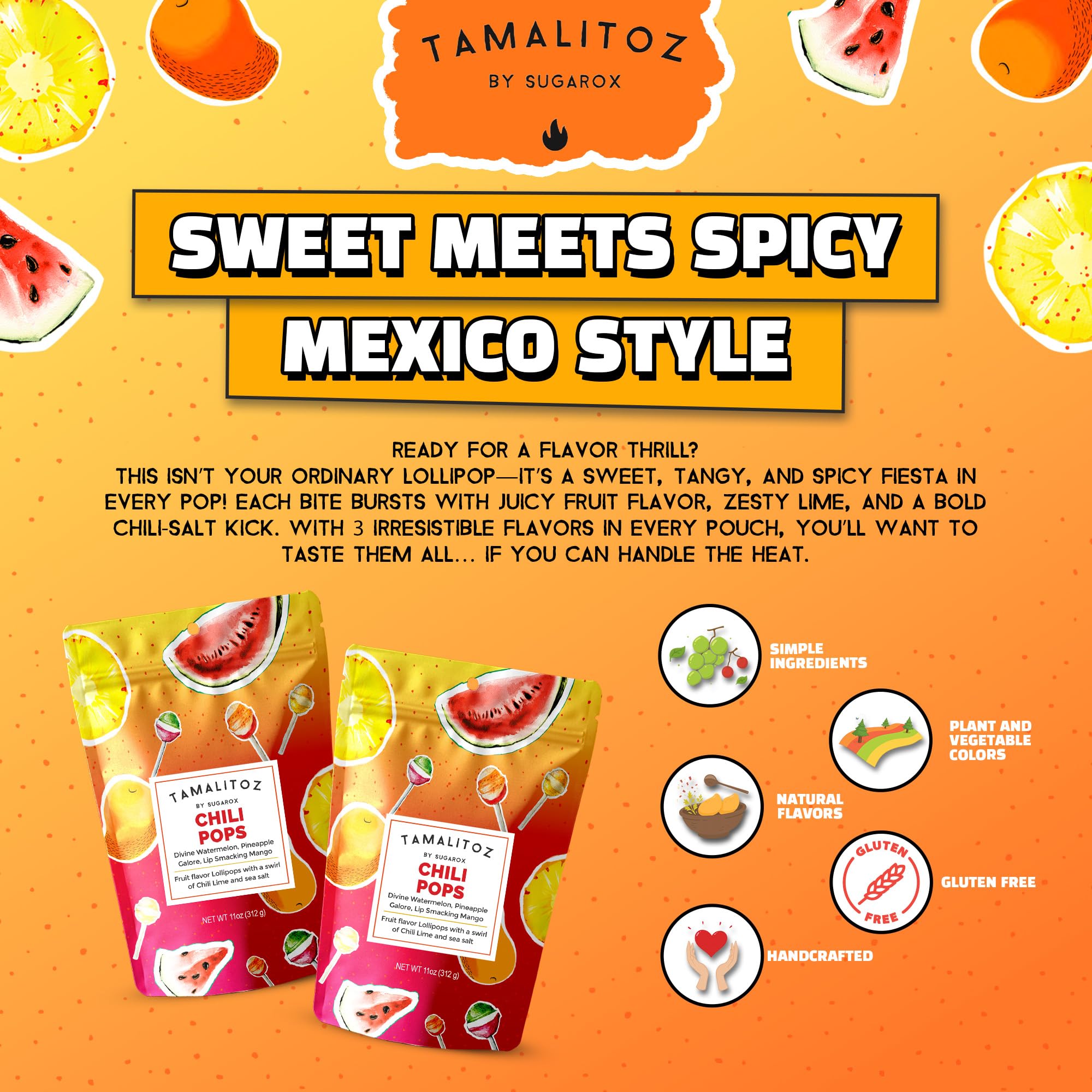 Tamalitoz Chili Pops 11oz
