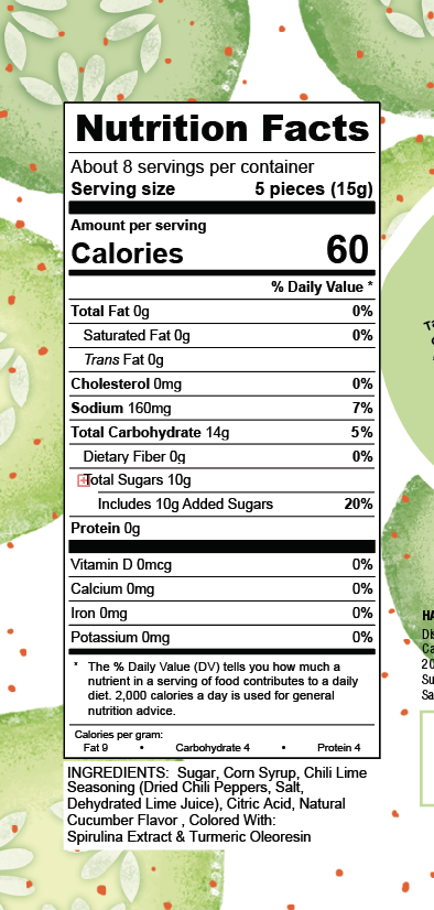 Cucumber nutrition facts 4 oz